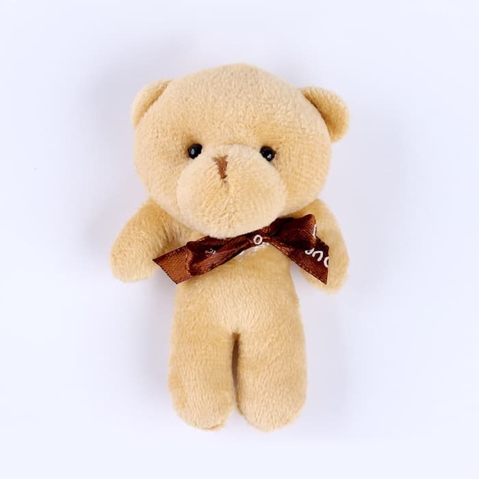 Мягкая игрушка «Мишка с бантом», 11 см, МИКС