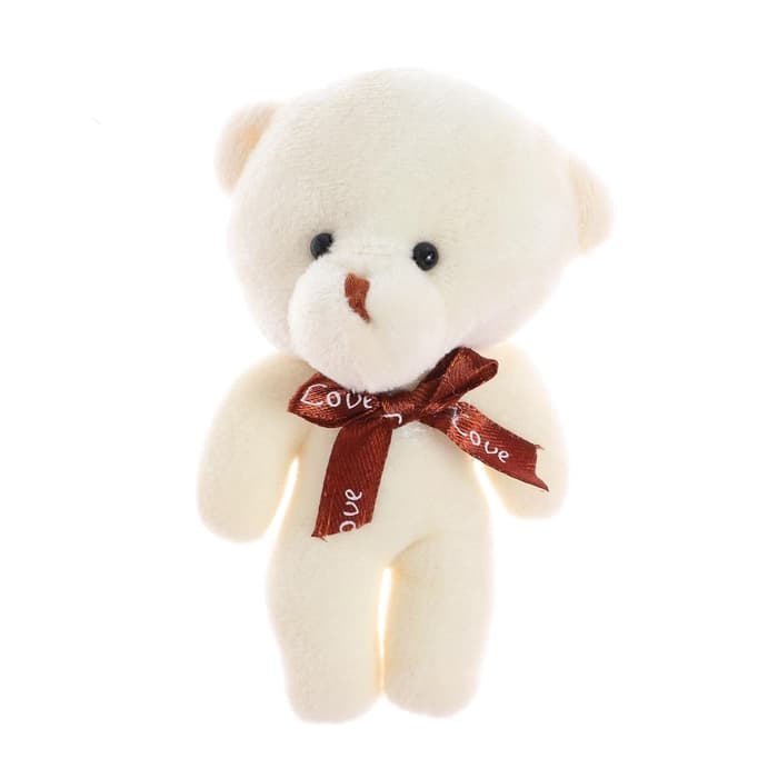 Мягкая игрушка «Мишка с бантом», 11 см, МИКС