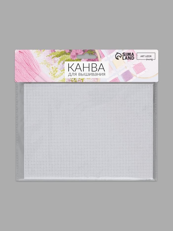 Канва для вышивания №11, 30×20 см, белая