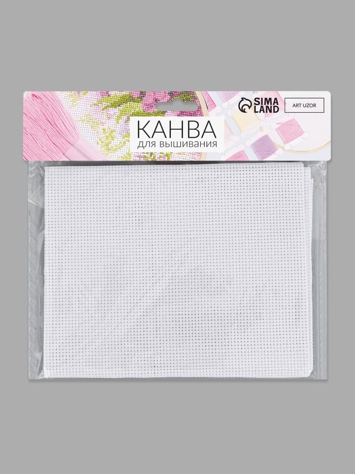 Канва для вышивания №11, 50×50 см, цвет белый