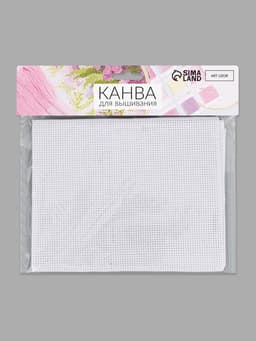 Канва для вышивания №11, 50×50 см, цвет белый