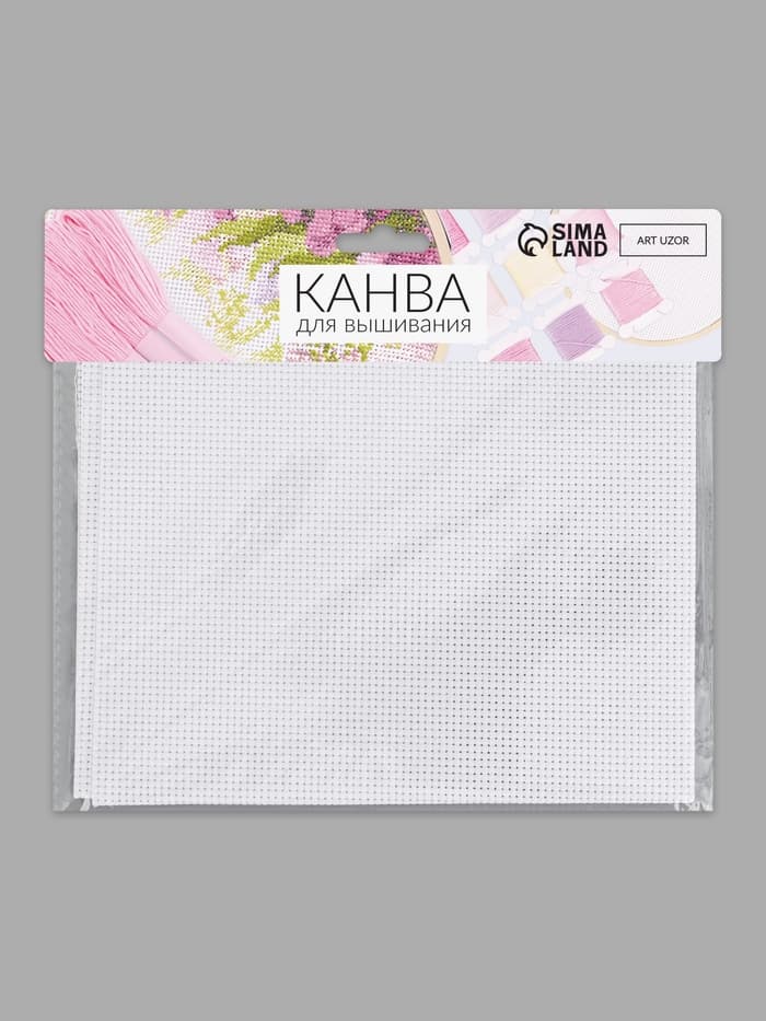 Канва для вышивания №11, 30×40 см, цвет белый
