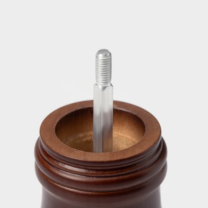 Мельница для специй Доляна «Дуновение леса», 10.5×4.5 см, керамический механизм, коричневая