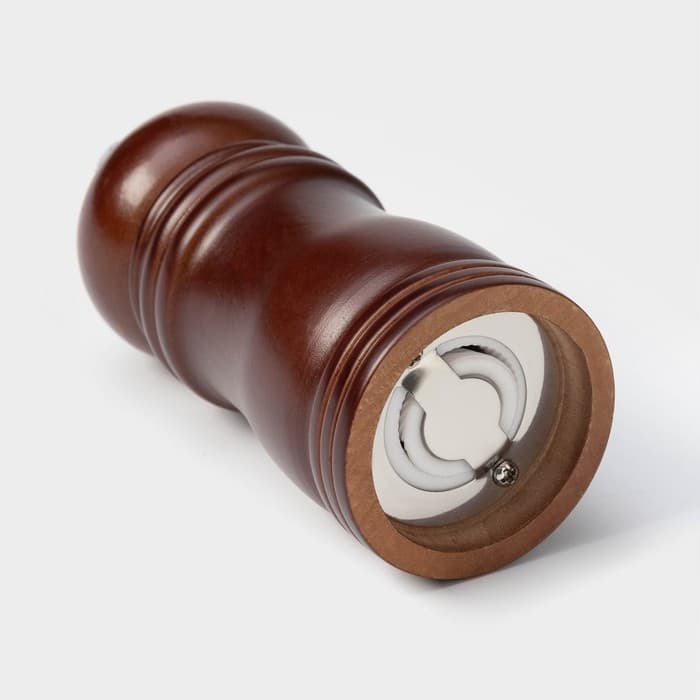 Мельница для специй Доляна «Дуновение леса», 10.5×4.5 см, керамический механизм, коричневая