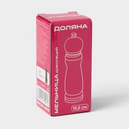 Мельница для специй Доляна «Дуновение леса», 10.5×4.5 см, керамический механизм, коричневая