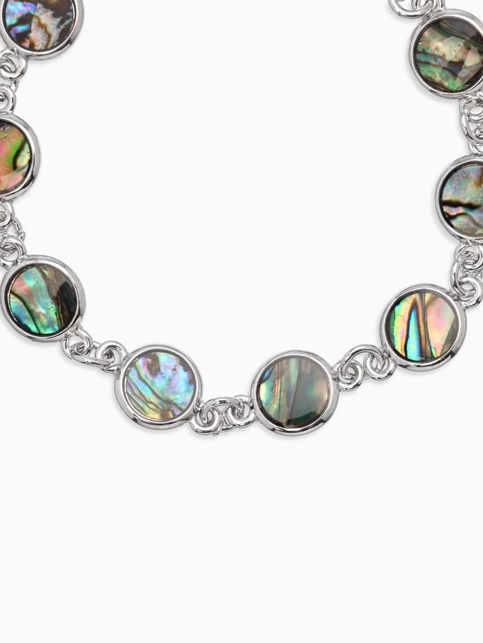 Браслет цепочка «Галиотис. Круг», L=17 см, + удлинитель 5 см, цвет серебро, разноцветный