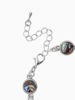 Браслет цепочка «Галиотис. Круг», L=17 см, + удлинитель 5 см, цвет серебро, разноцветный