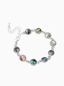 Браслет цепочка «Галиотис. Круг», L=17 см, + удлинитель 5 см, цвет серебро, разноцветный