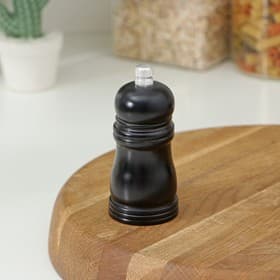 Мельница для специй Доляна «Дуновение леса», 12×4.3 см, керамический механизм, чёрная