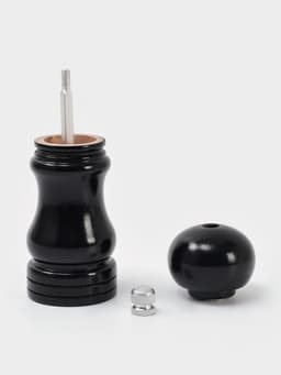 Мельница для специй Доляна «Дуновение леса», 12×4.3 см, керамический механизм, чёрная