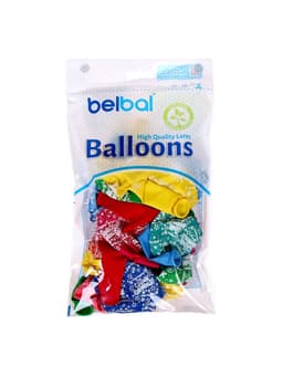 Воздушные шары латексные 14" «С днём рождения! Звёзды», 25 шт., пастель, МИКС