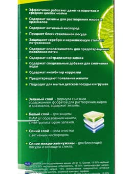 Таблетки для посудомоечных машин Clean & Fresh All in 1, 100 шт.