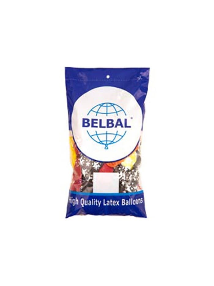 Воздушные шары латексные 14" «Звёзды большие», 25 шт., кристалл, МИКС