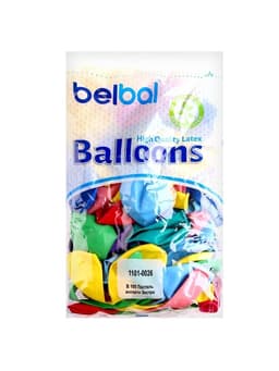 Воздушные шары латексные 14", пастель, 50 шт., МИКС
