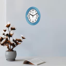 Часы настенные интерьерные «Бенедатта», плавный ход, 19×22 см, синие