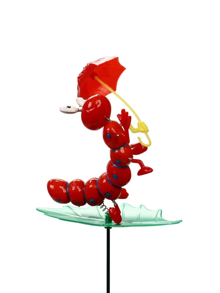 Штекер садовый «Гусеница с зонтиком», 16×13 см, h=60 см, МИКС, Greengo