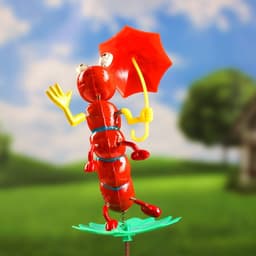 Штекер садовый «Гусеница с зонтиком», 16×13 см, h=60 см, МИКС, Greengo