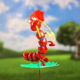 Штекер садовый «Гусеница с зонтиком», 16×13 см, h=60 см, МИКС, Greengo