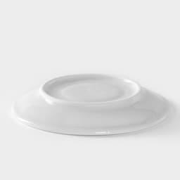 Блюдце Добрушский завод «Бельё», d=11.5 см, фарфор, белое