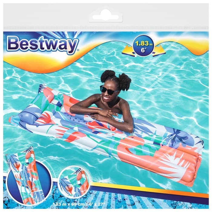 Матрас для плавания Bestway «Яркий», надувной, 183×69 см, МИКС, 44033