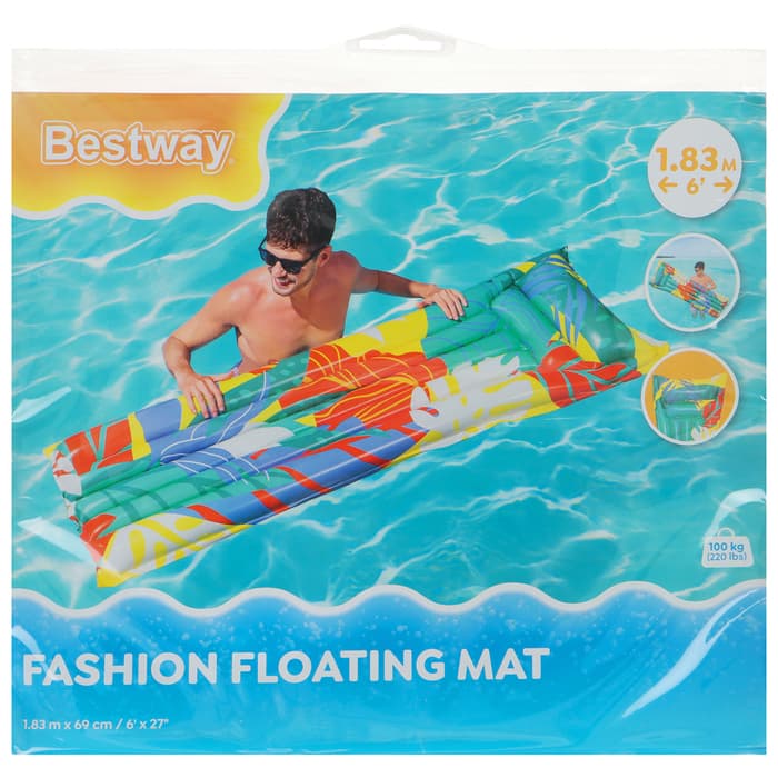 Матрас для плавания Bestway «Яркий», надувной, 183×69 см, МИКС, 44033