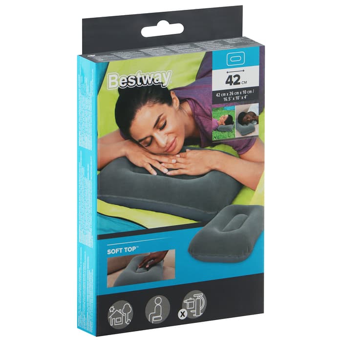 Подушка надувная, 42×26×10 см, цвет МИКС, 67121 Bestway