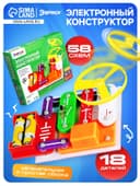 Конструктор электронный «Эврики», 58 схем, 18 элементов, работает от батареек