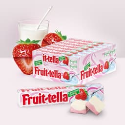 Жевательная конфета Fruittella, «Клубничный йогурт», 42.5 г