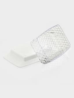 Маслёнка Альтернатива «Мозаика», 18.5×12×7.2 см, пластик, белая