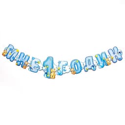 Гирлянда бумажная на люверсах «Мне 1 годик», 110 см