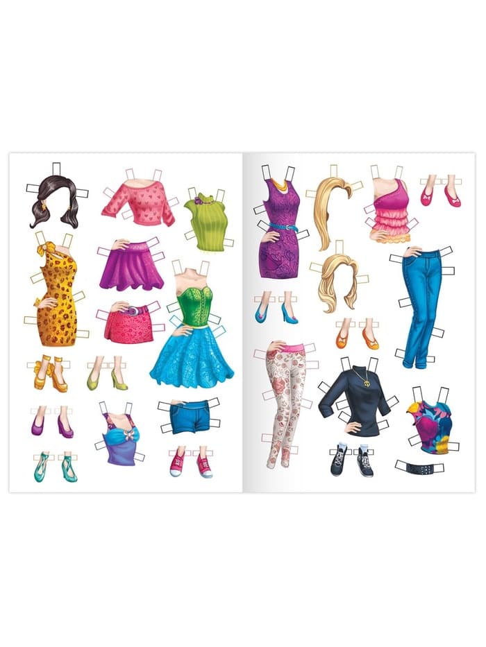 Вырежи куклу и наряды из «Стильной коллекции», 20 стр.