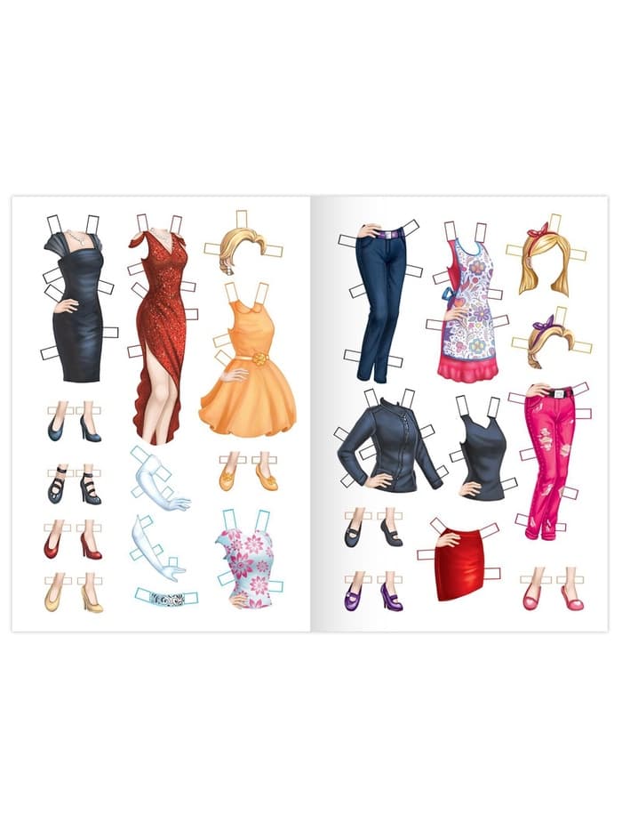 Вырежи куклу и наряды из «Стильной коллекции», 20 стр.