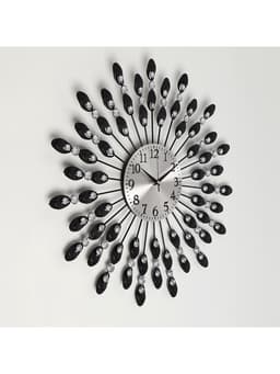 Часы настенные интерьерные «Павлин», бесшумные, плавный ход, d=48 см, циферблат d=14 см, от батарейки 1×АА