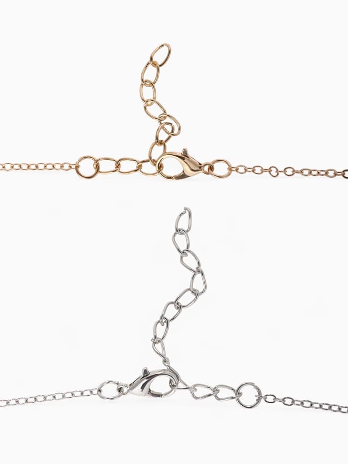 Кулон на цепочке «Дельфины в паре», МИКС, L=40 см