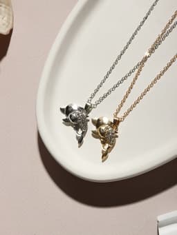 Кулон на цепочке «Дельфины в паре», МИКС, L=40 см