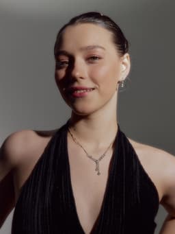 Набор 2 предмета: серьги, колье «Легкий флирт», дождик, белый в серебре, 40 см