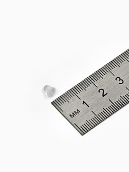 Заглушки для сережек, швенз, пусет силиконовые для швенз и пусет (набор 20 пар), 5×4 мм