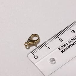 Замок карабин 10 шт. 12×7 мм, цвет золото
