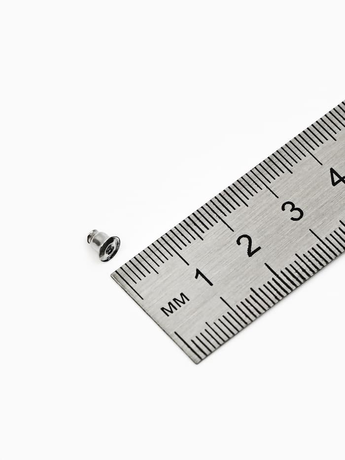 Заглушки для сережек, швенз, пусет (набор 20 пар), цвет серебро