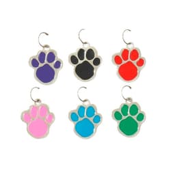 Адресник под гравировку «Лапа», 2.5×2.5 см, фасовка по 6 шт., металл, цвет МИКС