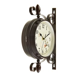 Часы настенные интерьерные «Розы», двусторонние, на подвесе, бесшумные, плавный ход, 30×35 см, циферблат d=19 см, от батареек 2×АА