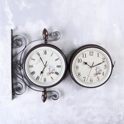 Часы настенные интерьерные «Розы», двусторонние, на подвесе, бесшумные, плавный ход, 30×35 см, циферблат d=19 см, от батареек 2×АА