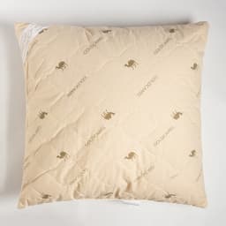 Подушка «Этель», подстёжка — верблюжья шерсть, 70×70 см, тик