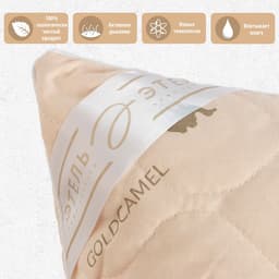 Подушка «Этель», подстёжка — верблюжья шерсть, 70×70 см, тик