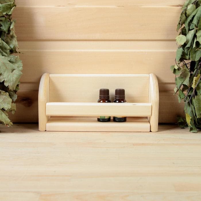 Полка для бани и сауны, 24×11 см, липа, «Добропаровъ»