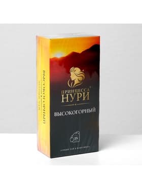 Чай черный «Принцесса Нури», высокогорный, 25 пакетиков*2 г