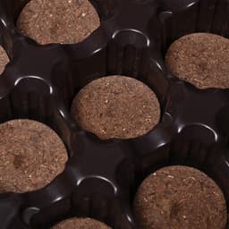 Набор для рассады: торфяная таблетка d=4.1 см, 12 шт., кассета на 12 ячеек по 40 мл, поддон 20.5×17 см, зелёный, пластик, Экоторф