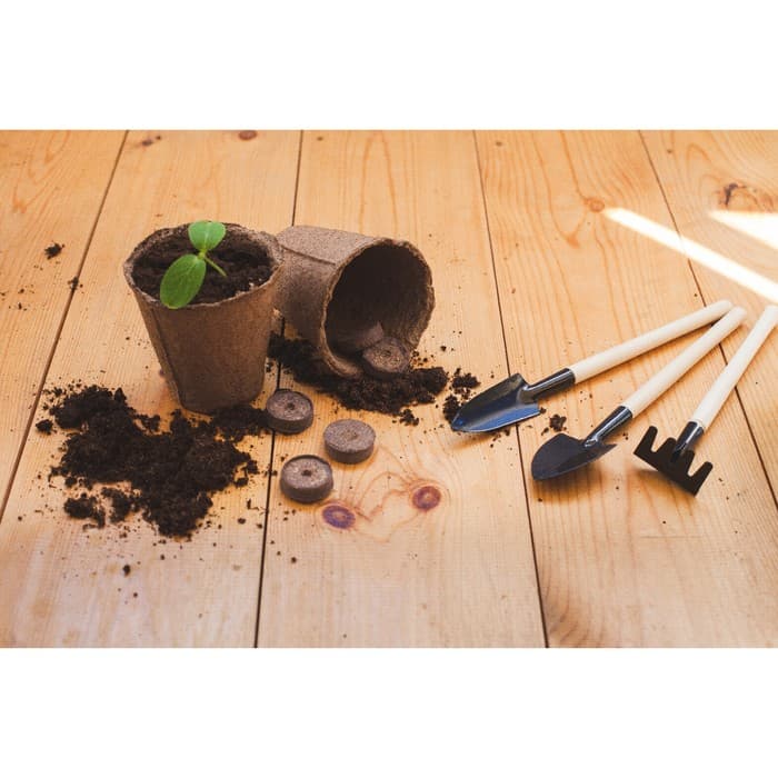 Горшок для рассады, 175 мл, d=8 см, h=8 см, торф, набор 20 шт., Greengo