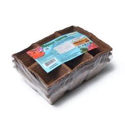 Кассета для рассады, 28×20×9 см, 6 ячеек по 400 мл, 8×8 см, торф, набор 3 шт., «Умный огород»