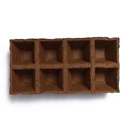 Кассета для рассады, 30×15×8 см, 8 ячеек по 150 мл, 6×6 см, торф, набор 3 шт.